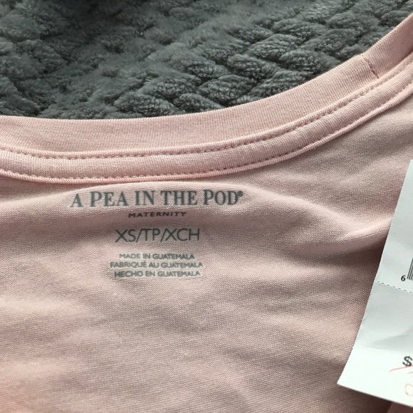 ♏️SOLD♏️ Pea in the pod pink maternity top - Picture 2 of 3